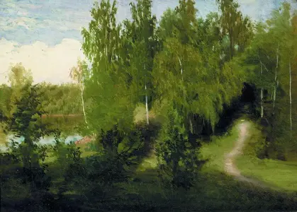 Forest path, Ivan Kramskoy, 1870