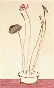 Pink Lotus, Sanyu, 1940