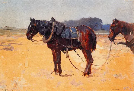 Work horses, Cornelis Vreedenburgh